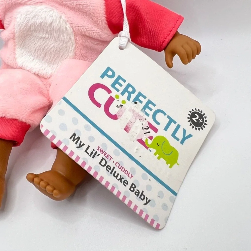 Jakks Pacific Baby Doll Pink Easter Bunny African American With Tag 9 Inch 2019